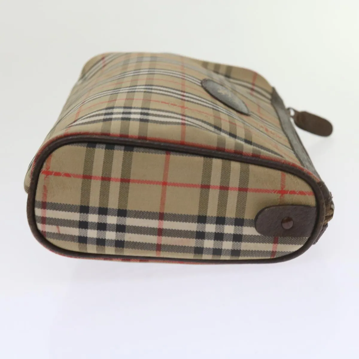 BURBERRYSs Nova Check Clutch Bag Nylon Canvas Beige  60353