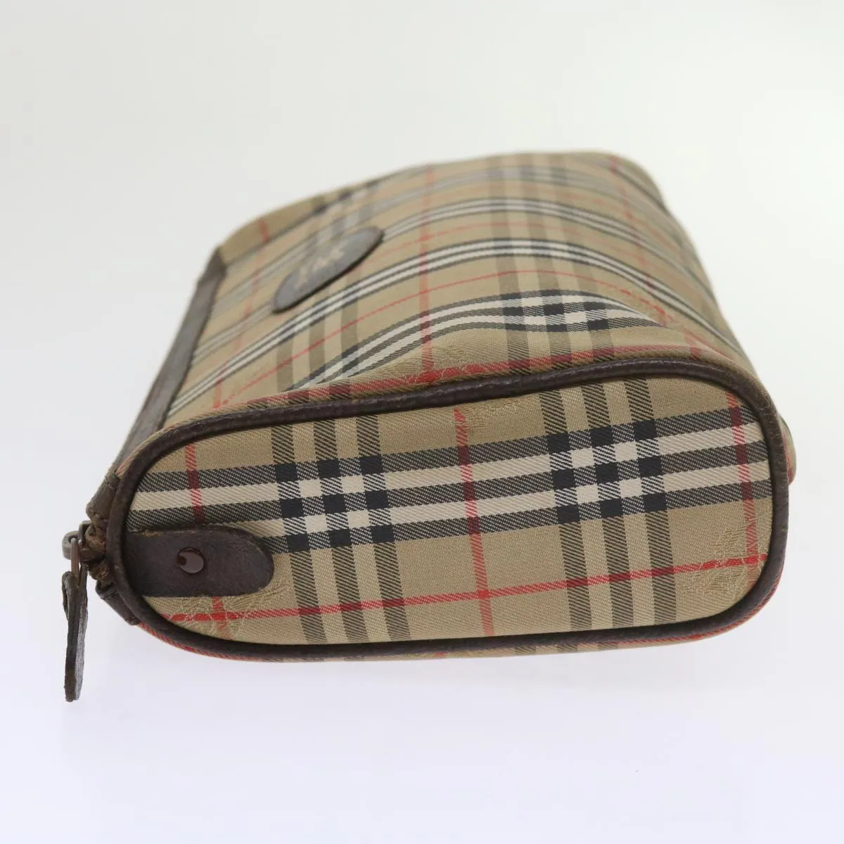 BURBERRYSs Nova Check Clutch Bag Nylon Canvas Beige  60353