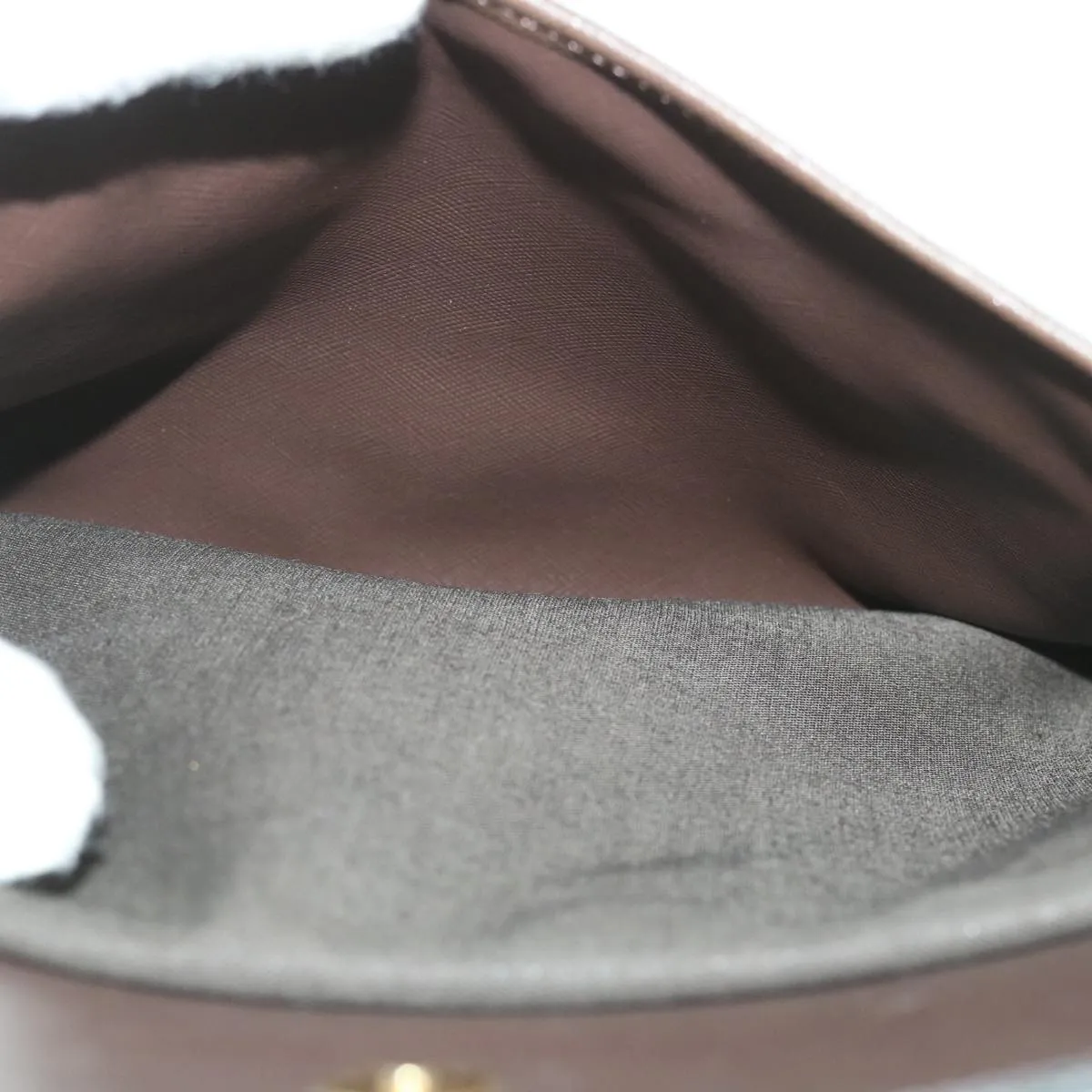 BURBERRYSs Nova Check Clutch Bag Nylon Canvas Brown Auth bs9092