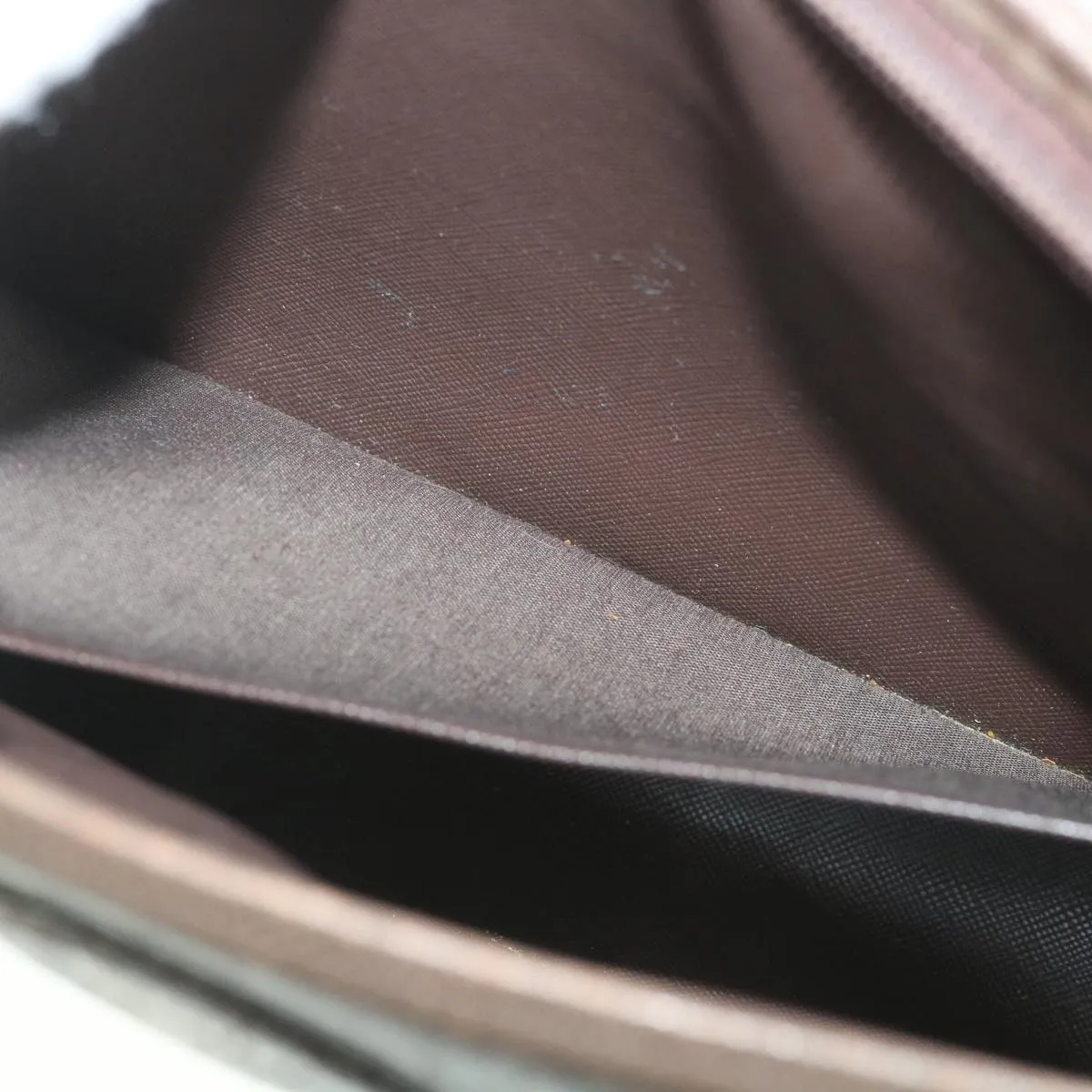 BURBERRYSs Nova Check Clutch Bag Nylon Canvas Brown Auth bs9092