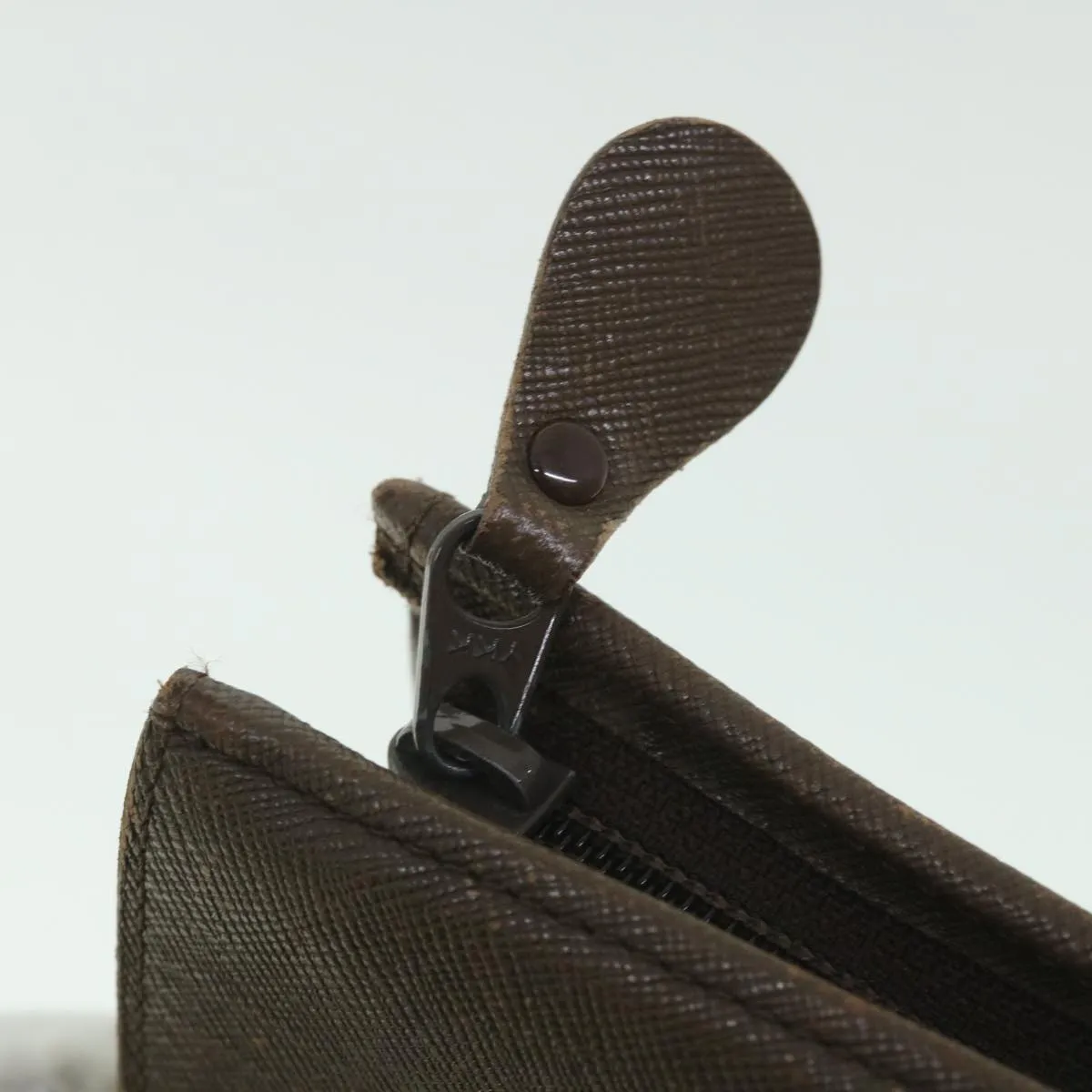 BURBERRYSs Nova Check Clutch Bag Nylon Canvas Brown Auth bs9092
