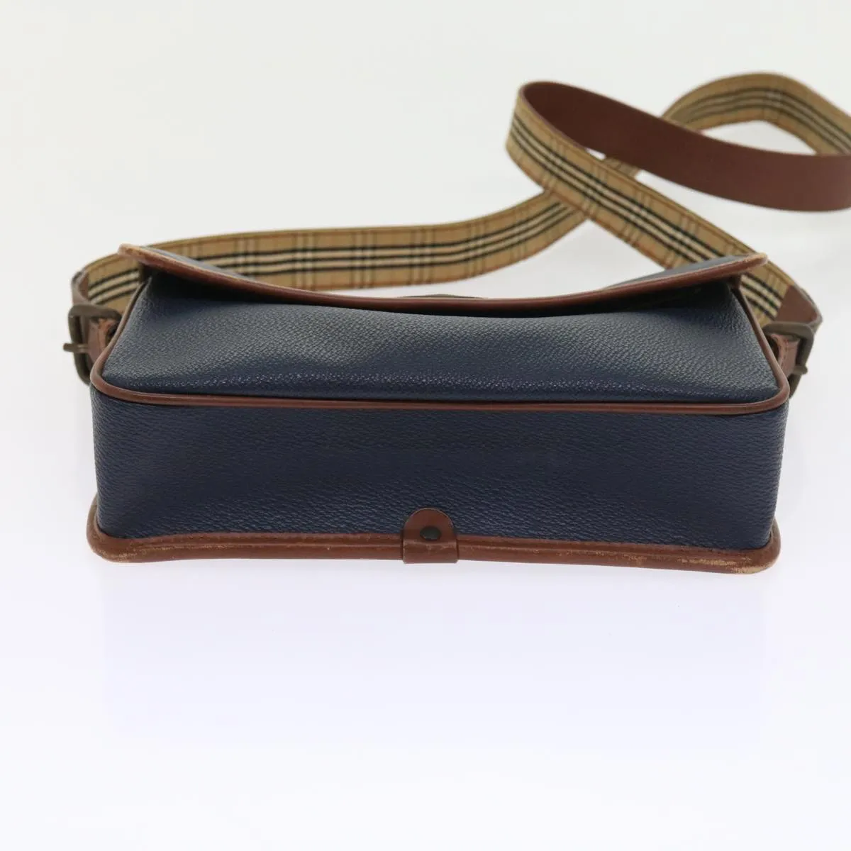 BURBERRYSs Shoulder Bag Leather Navy  yk9080