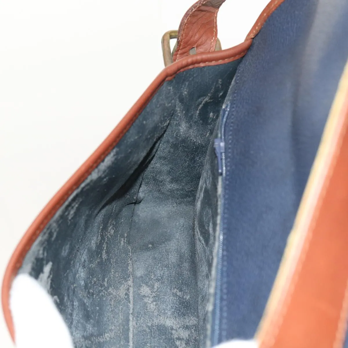 BURBERRYSs Shoulder Bag Leather Navy  yk9080