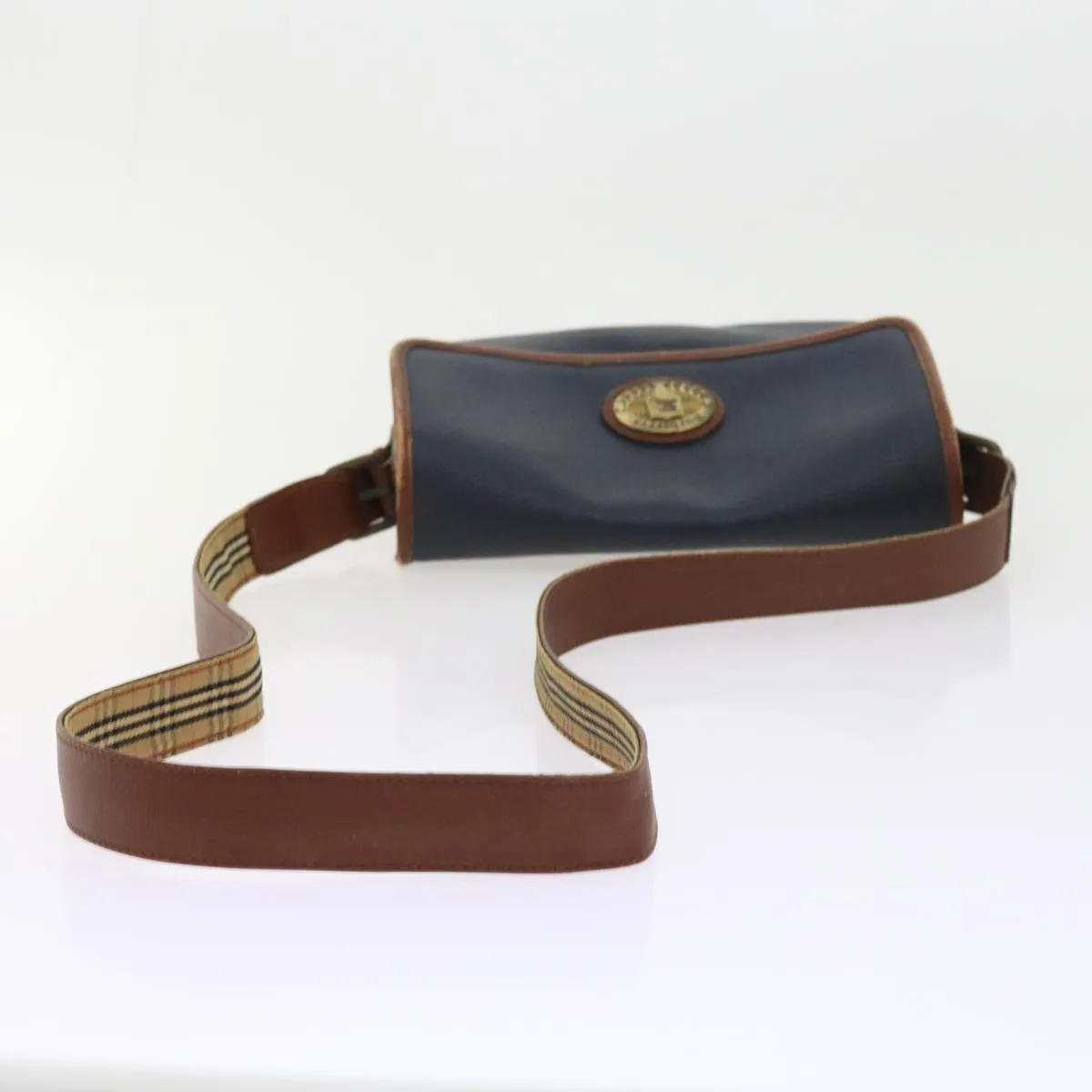 BURBERRYSs Shoulder Bag Leather Navy  yk9080