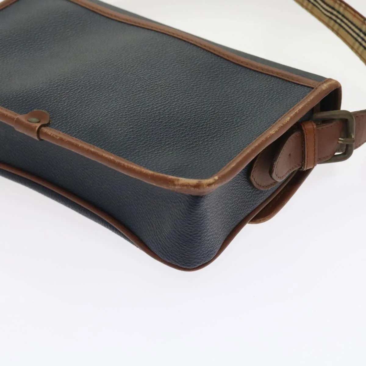BURBERRYSs Shoulder Bag Leather Navy  yk9080