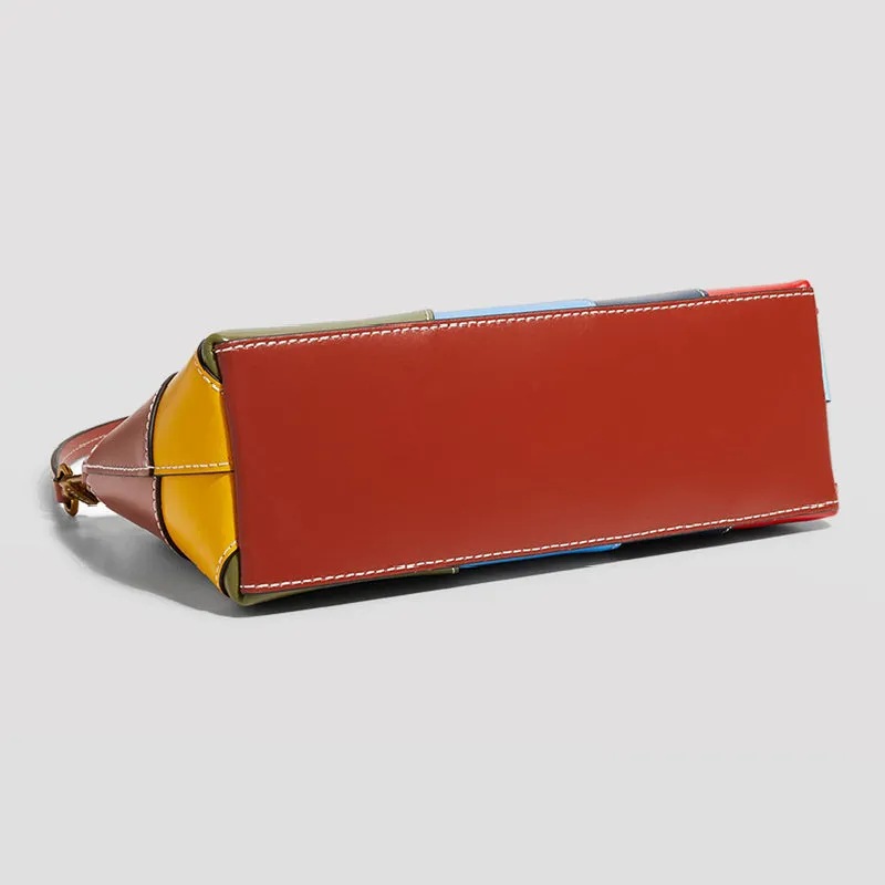 Casual Patchwork Contrast Bags