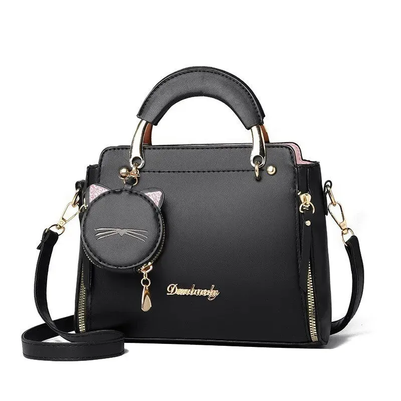Cat Purse Top Handle Satchel