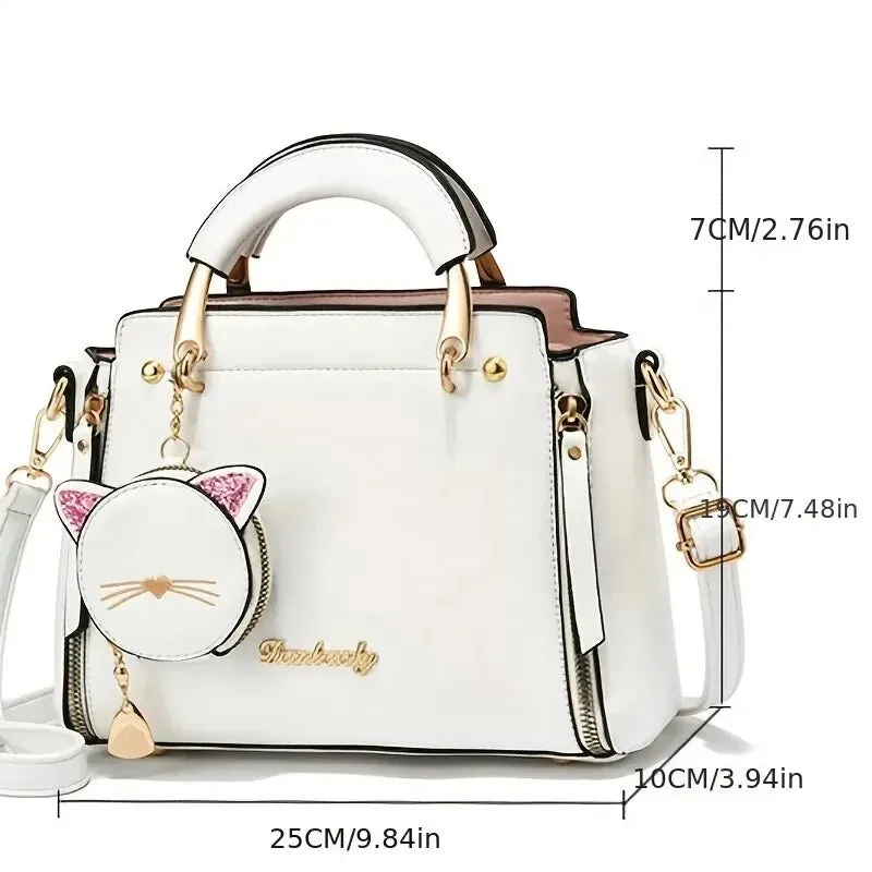 Cat Purse Top Handle Satchel