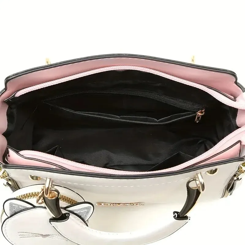 Cat Purse Top Handle Satchel