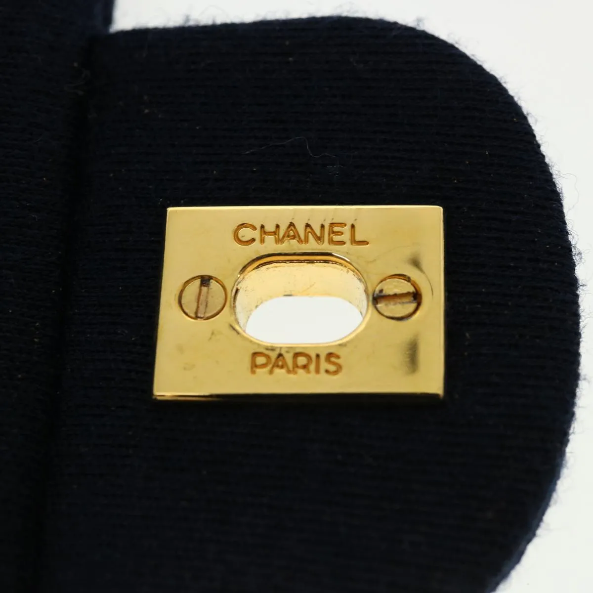 Chanel Matelasse 25 Shoulder Bag cotton Black CC  33162