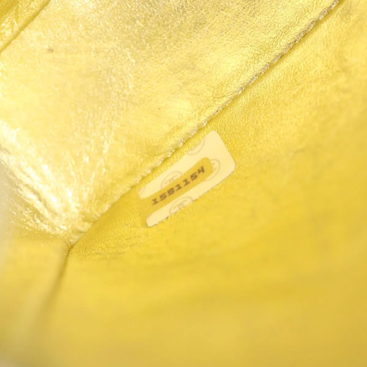 Chanel Matelasse Turn Lock Chain Shoulder Bag Lamb Skin Gold CC  31382A