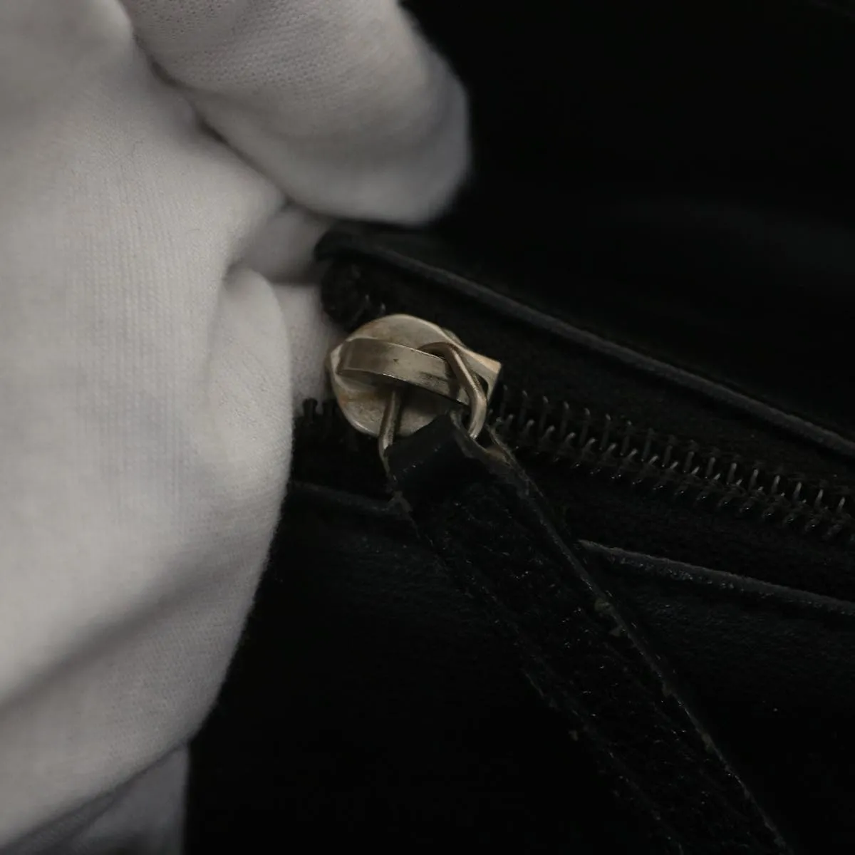 Chanel Paris Biarritz MM Tote Bag Coated Canvas Black CC  37855