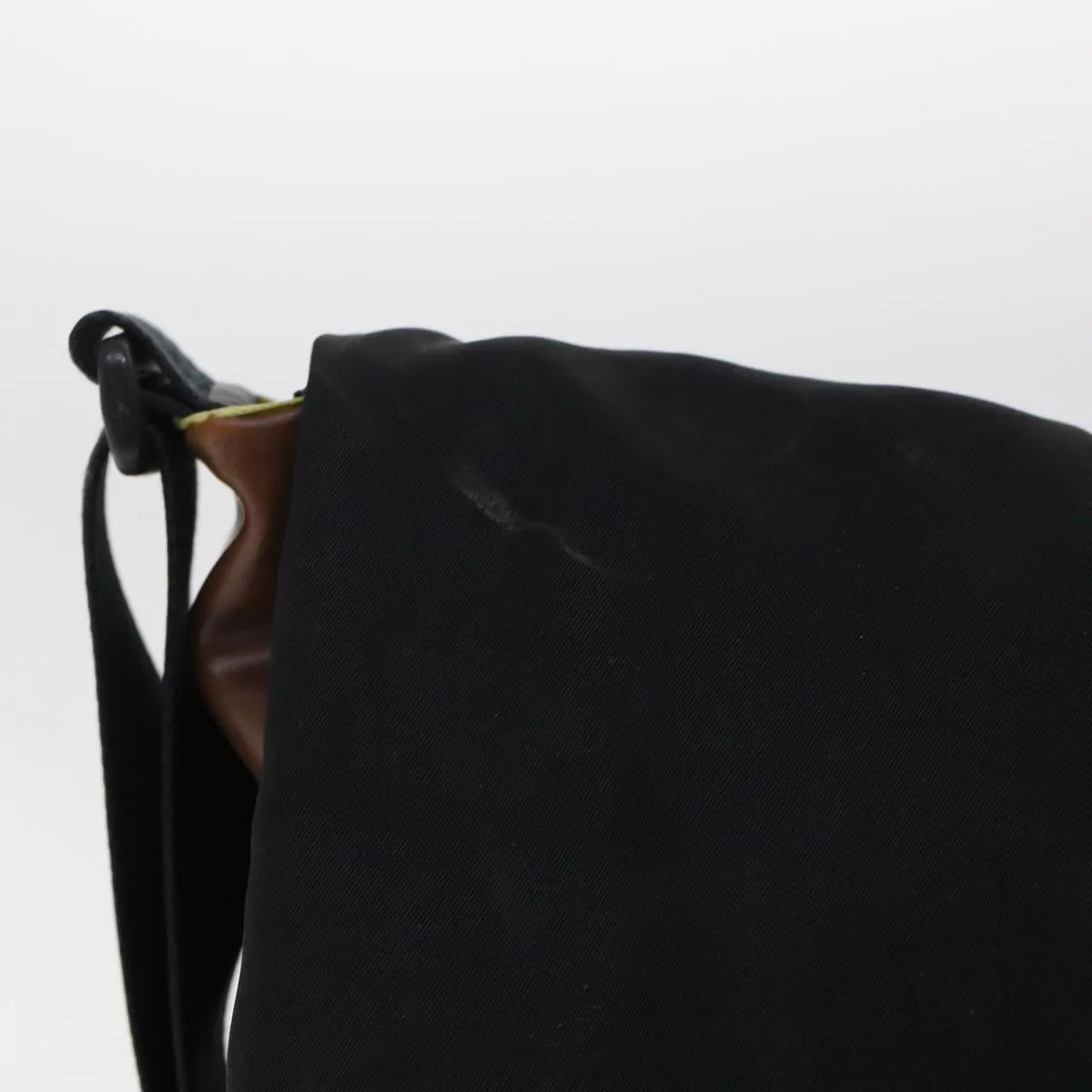 Chanel Shoulder Bag Nylon Black CC  bs6987