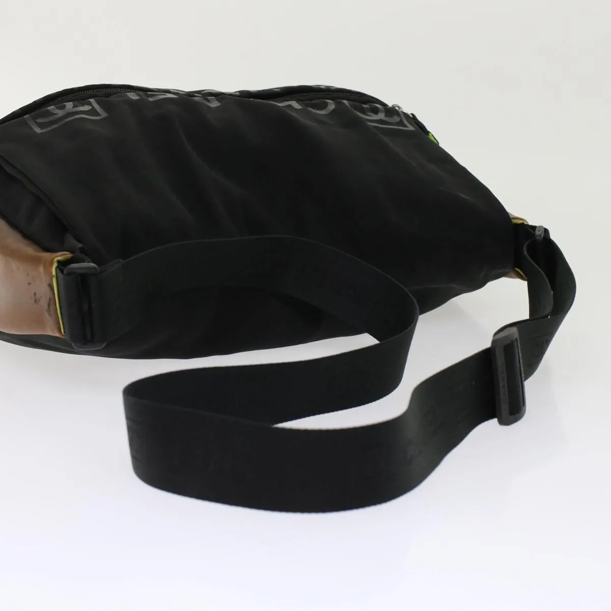 Chanel Shoulder Bag Nylon Black CC  bs6987