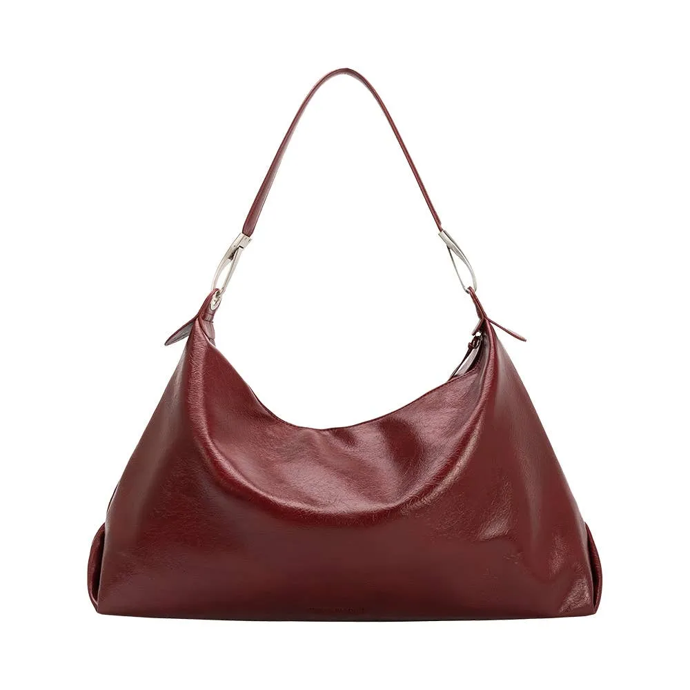 Charlie Cranberry Recycled Vegan Shoulder Bag