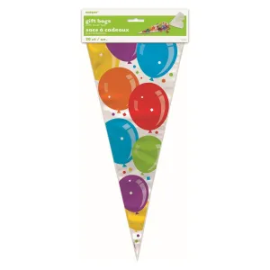Cone Cello Party Loot Bags - Balloons