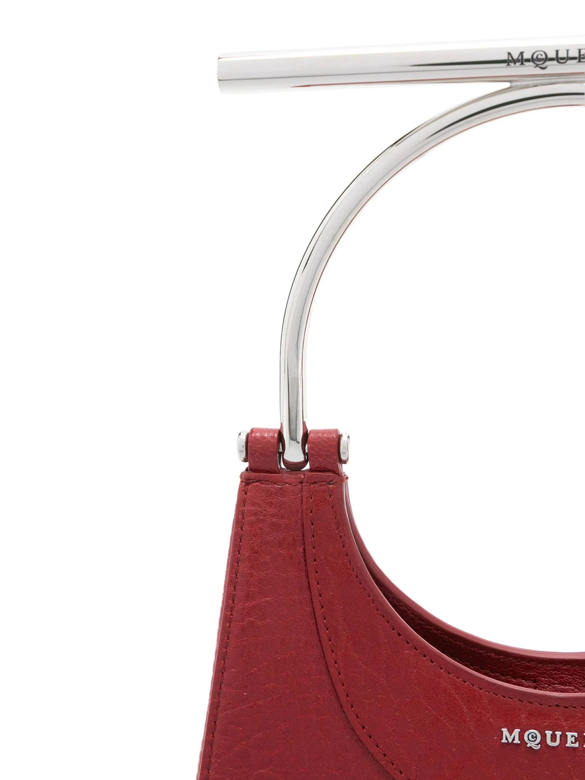 Crimson Leather Cross-Body Bag