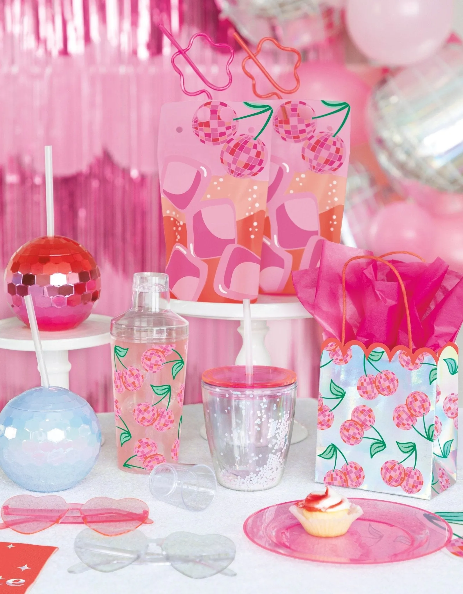 Disco Cherry Favor Bags