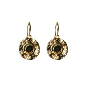 Earrings Drop Black