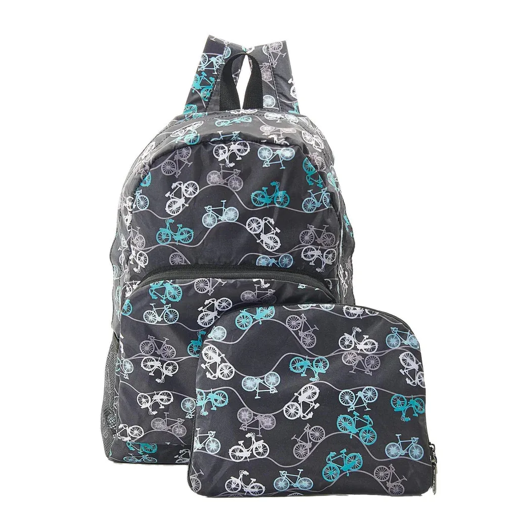 Eco Chic Black Bike Backpack