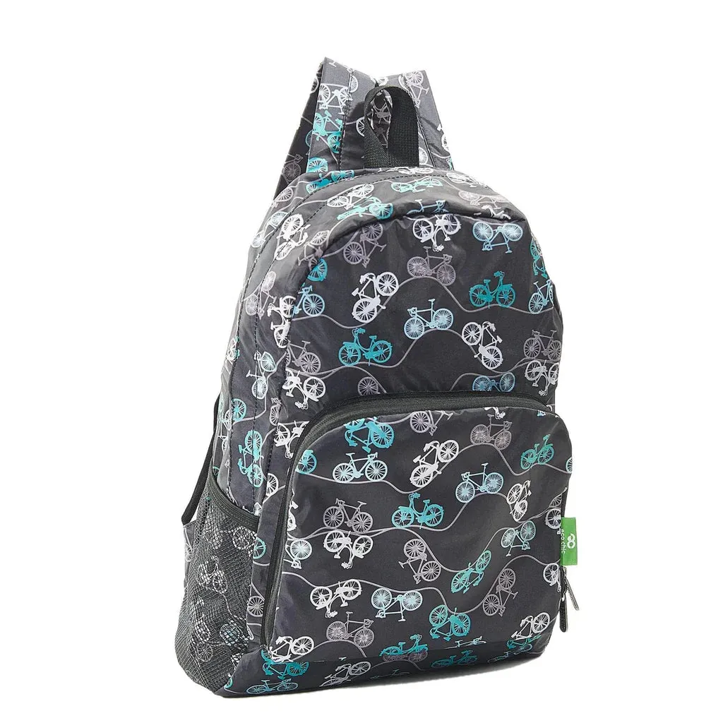 Eco Chic Black Bike Backpack