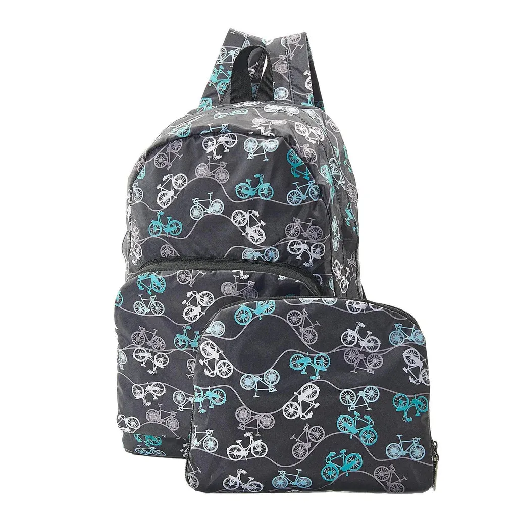 Eco Chic Black Bike Backpack