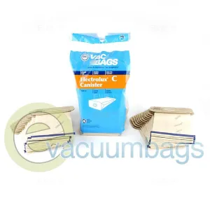 Electrolux Style C Canister Paper Vacuum Bags by DVC, 26 Pack #409715