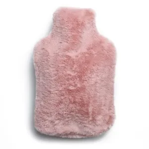 Faux Fur Hot Water Bottle Cover Pink