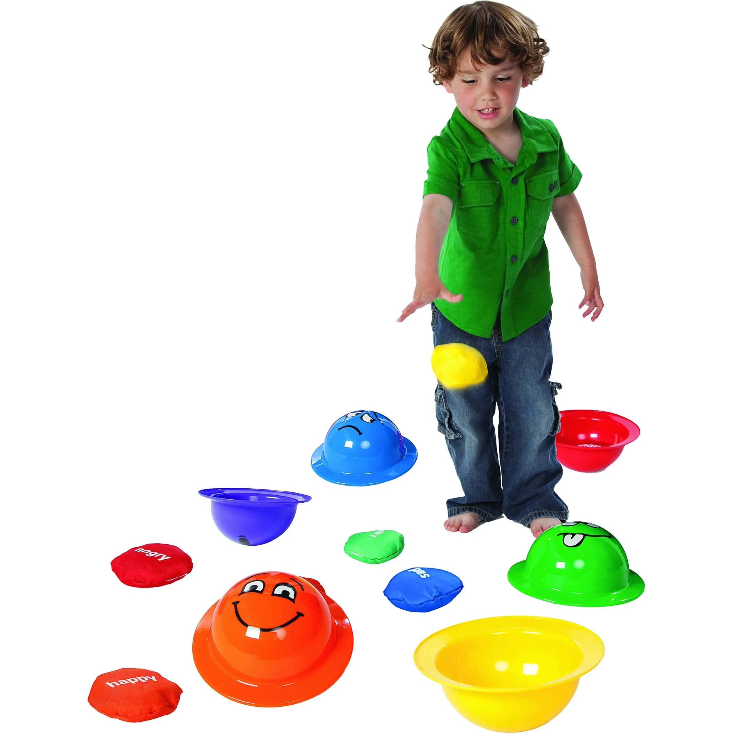 FLIP FLOP FACES Bean Bag Toss & Emotions Game