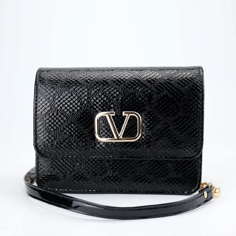 Gold Snakeskin Wristlet Luxury Shoulder Bags #22