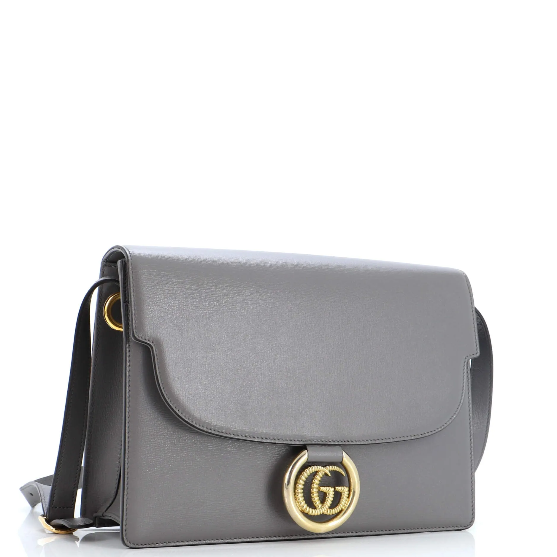 Gucci Gg Ring Shoulder Bag Leather
