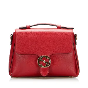 Gucci Interlocking G Red Calfskin