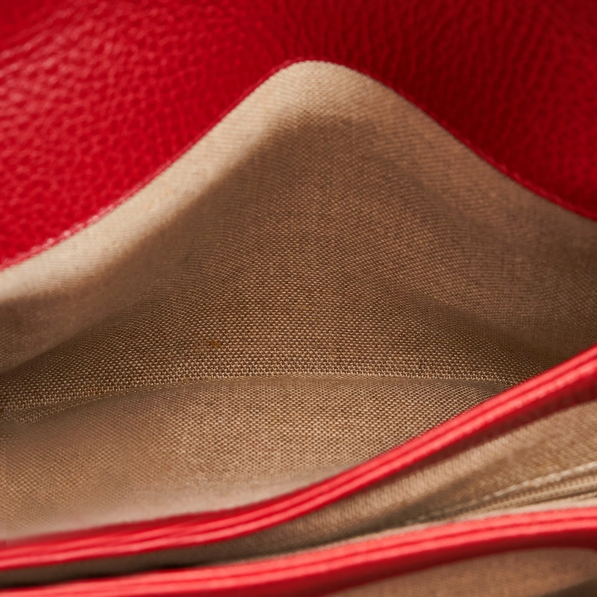 Gucci Interlocking G Red Calfskin