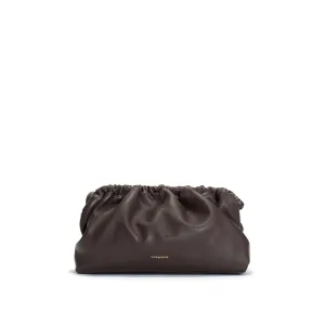 Hally grand cloud bag Shiny lamb Coffee brown