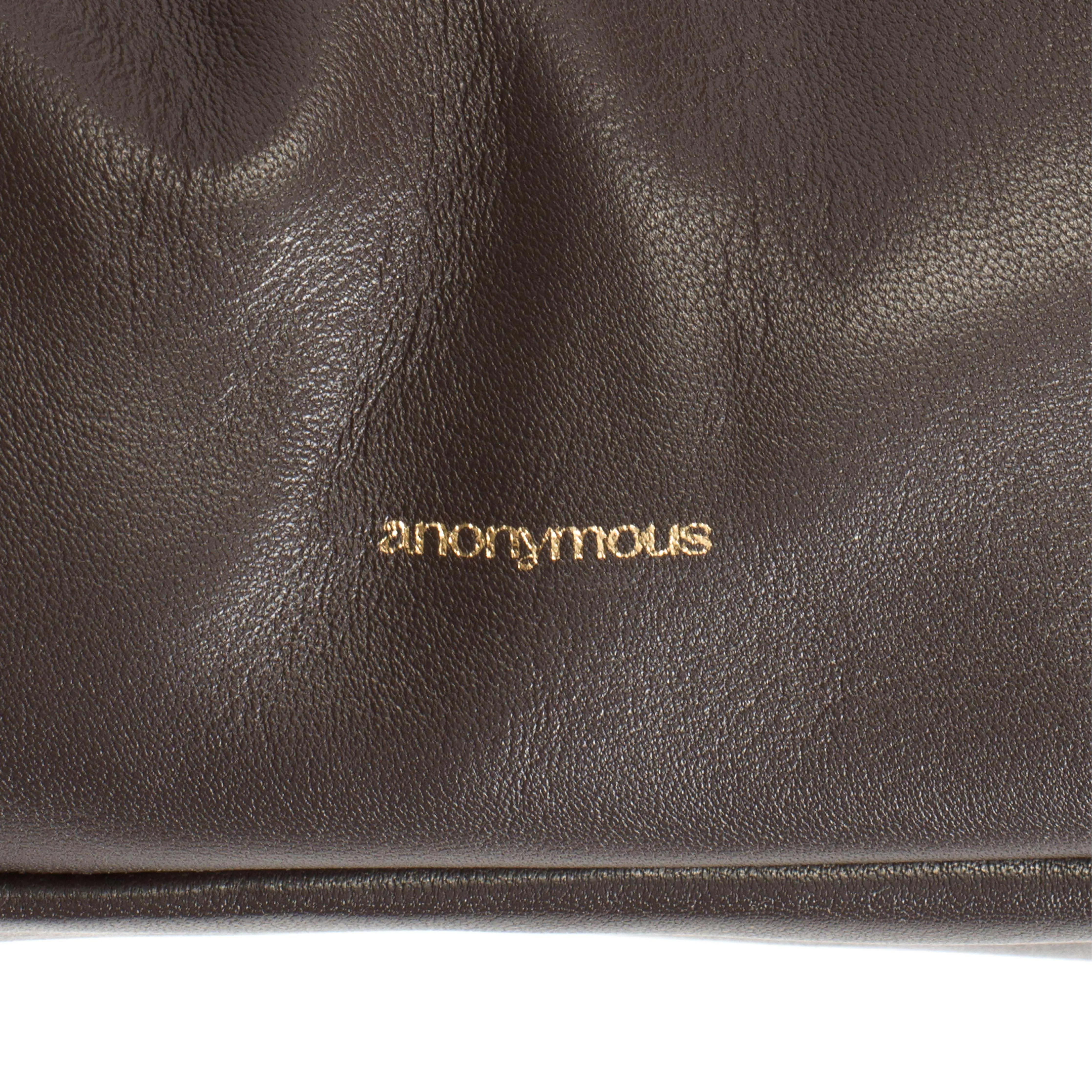 Hally grand cloud bag Shiny lamb Coffee brown