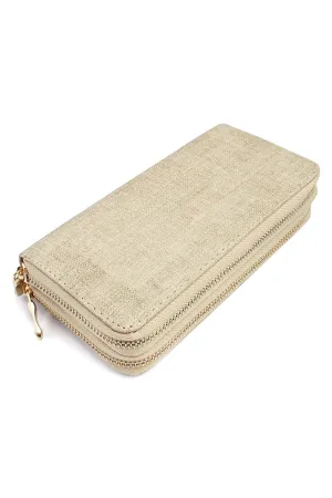 Hdg1456 - Double Zipper Fashion Wallet