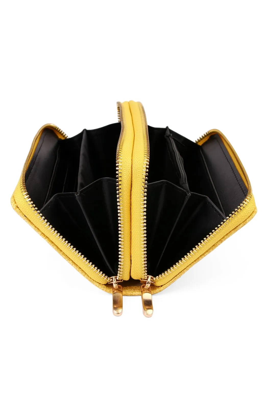 Hdg1456 - Double Zipper Fashion Wallet