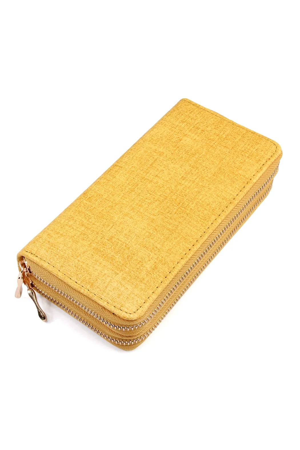 Hdg1456 - Double Zipper Fashion Wallet