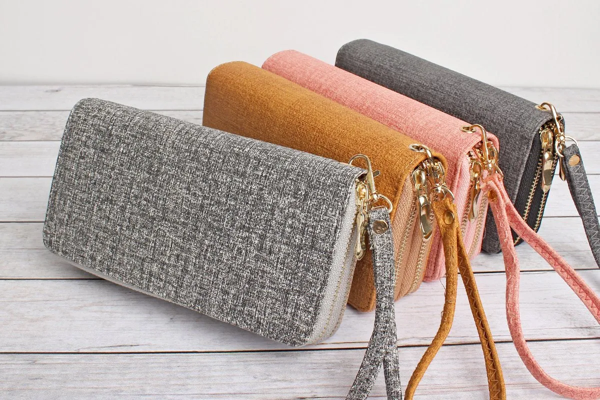 Hdg1456 - Double Zipper Fashion Wallet
