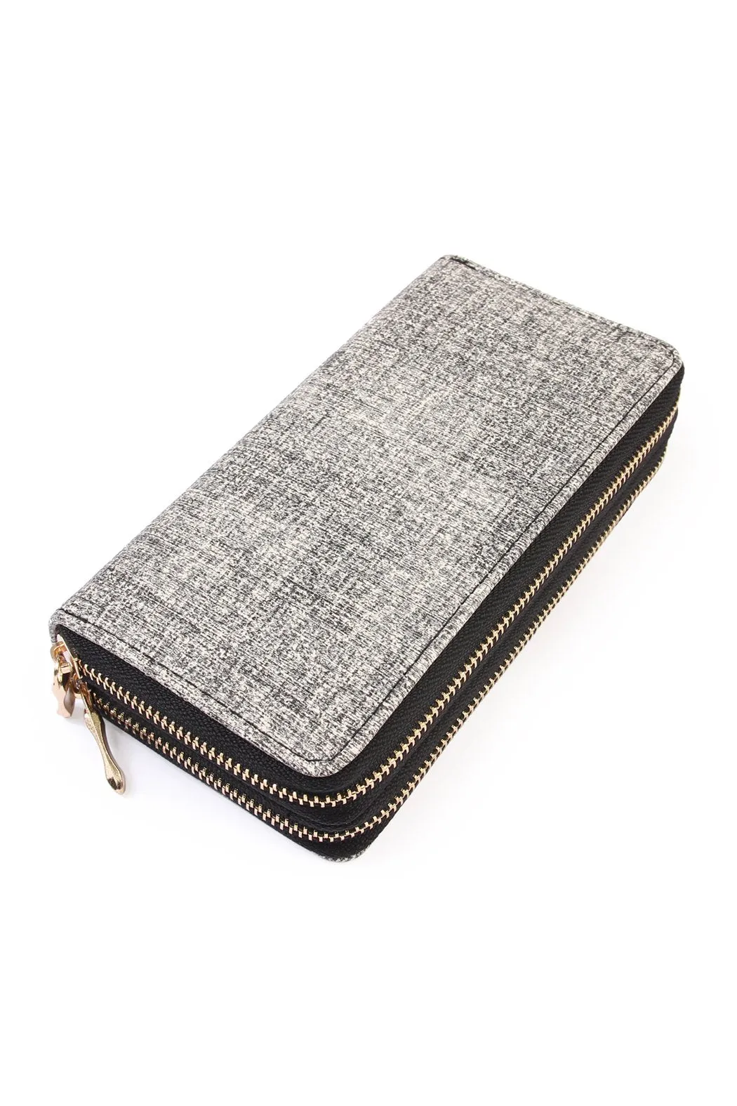 Hdg1456 - Double Zipper Fashion Wallet