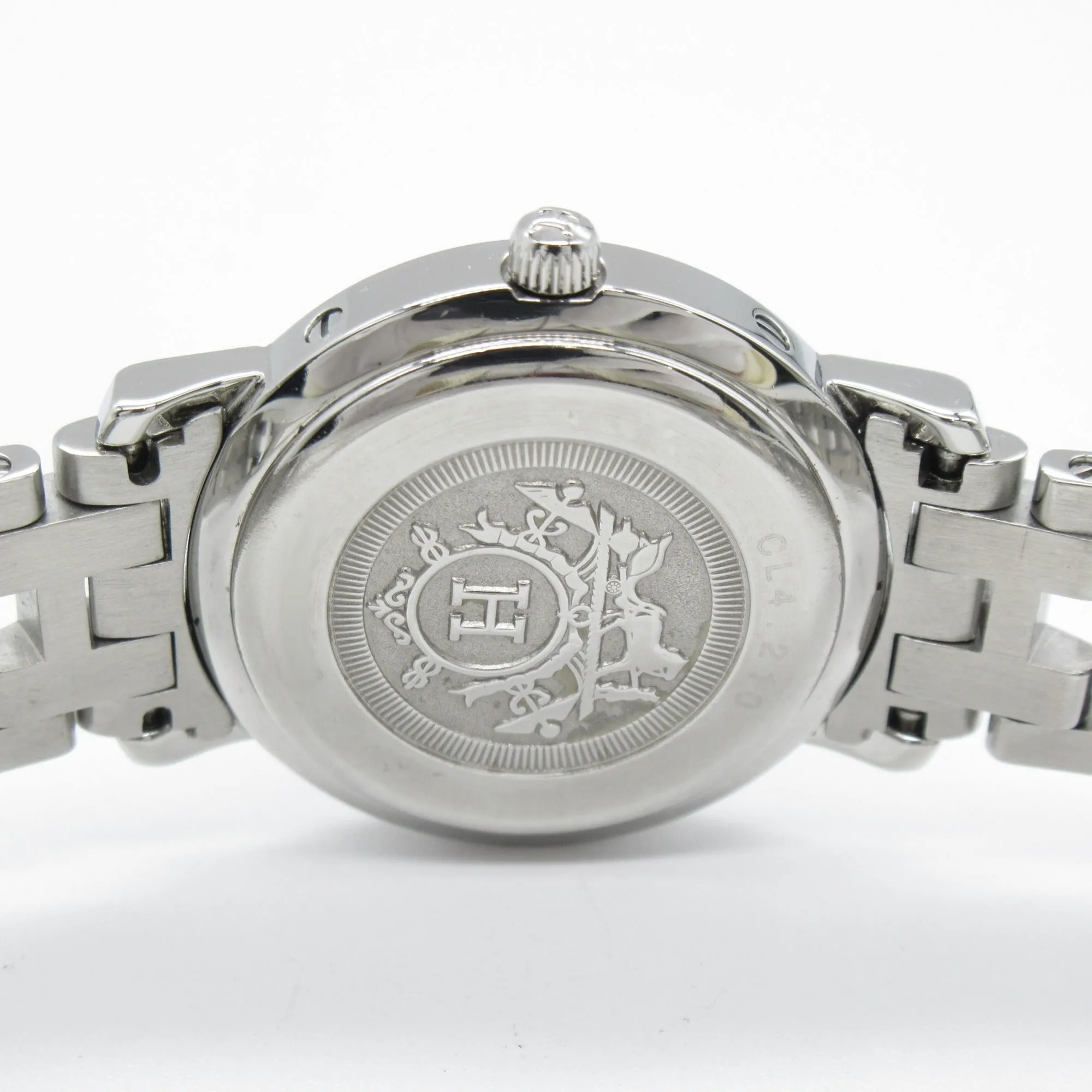 HERMES Clipper Wrist Watch Watch Wrist Watch CL4.210 Quartz Blue Stainless Steel