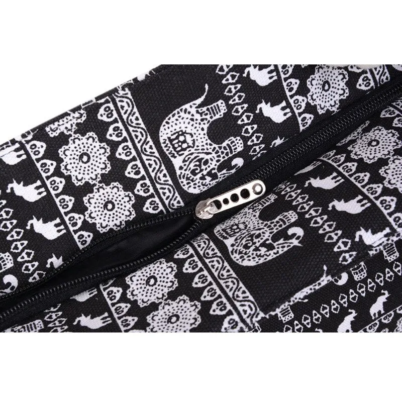 Hot 2021 New Arrival Animal Print Canvas Bag Women elephant Print Shoulder Bag Blue Black Big Capacity Daily Female messenge Bag
