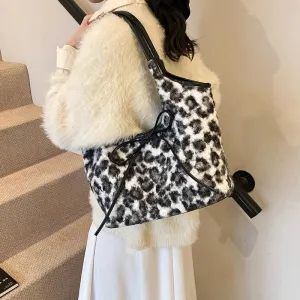 Large Leopard Casual Tote Bags for Women