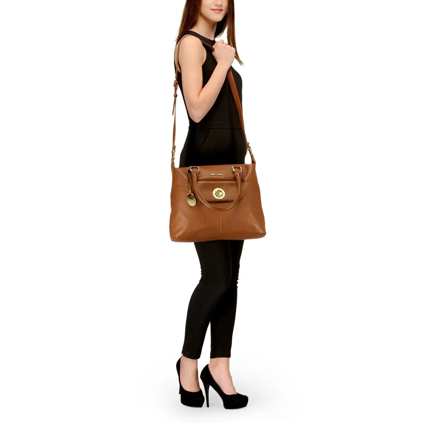 Leather Shoulder Bag - PR1084