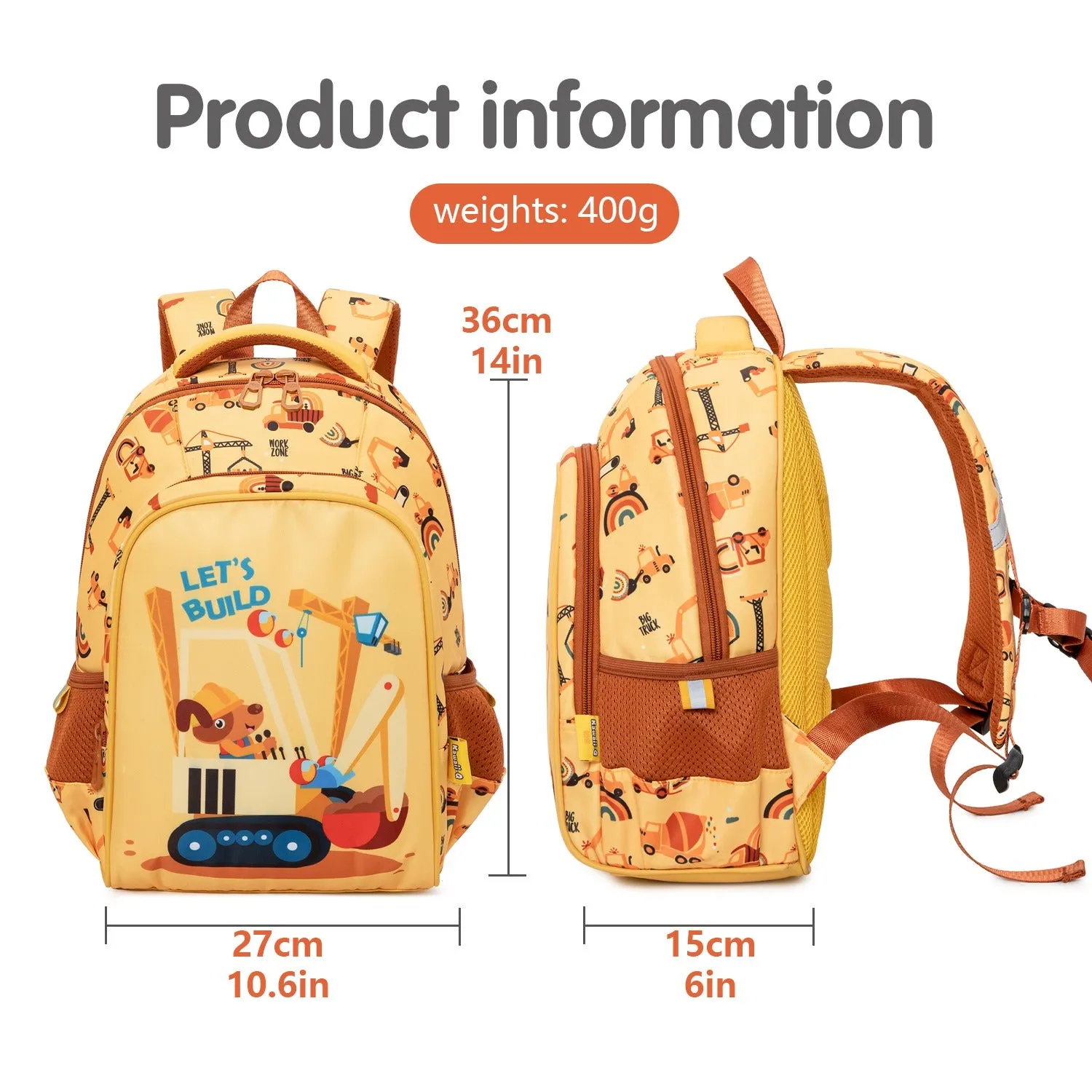 Lets Build  School Backpack For Kids