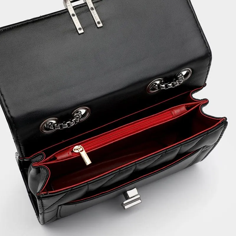 Luxe Noir Crossbody Bag