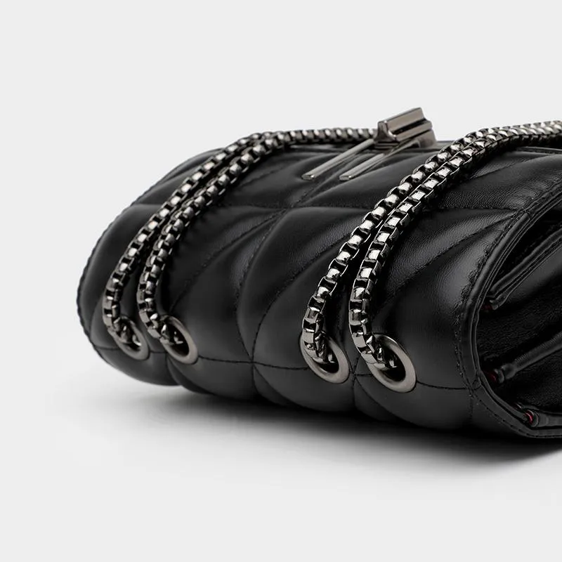 Luxe Noir Crossbody Bag