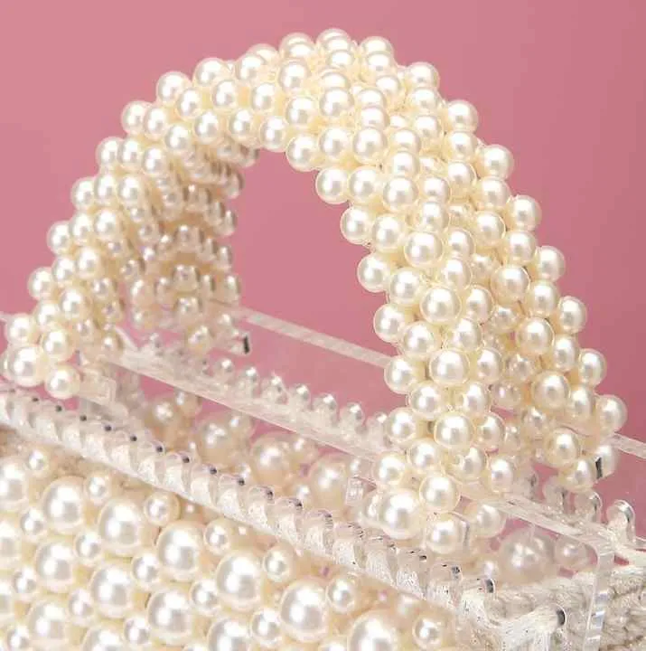 Luxury Designer Pearl Bag-حقيبة يد فاخرة