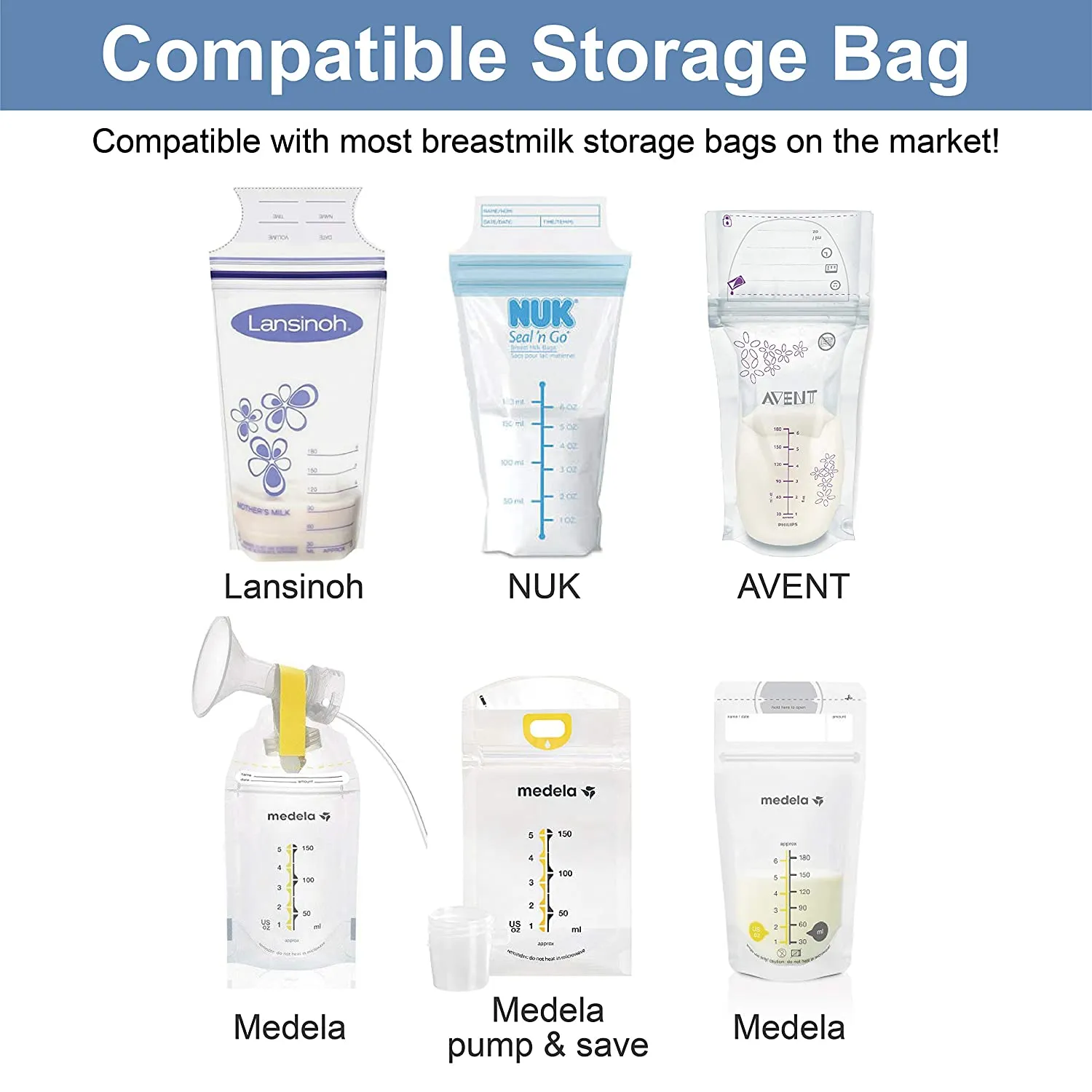 Maymom Widemouth Flange (spectra, avent, maymom 4-threads) Adapter To Use With Milk Bag, 2pc, 2nd Gen
