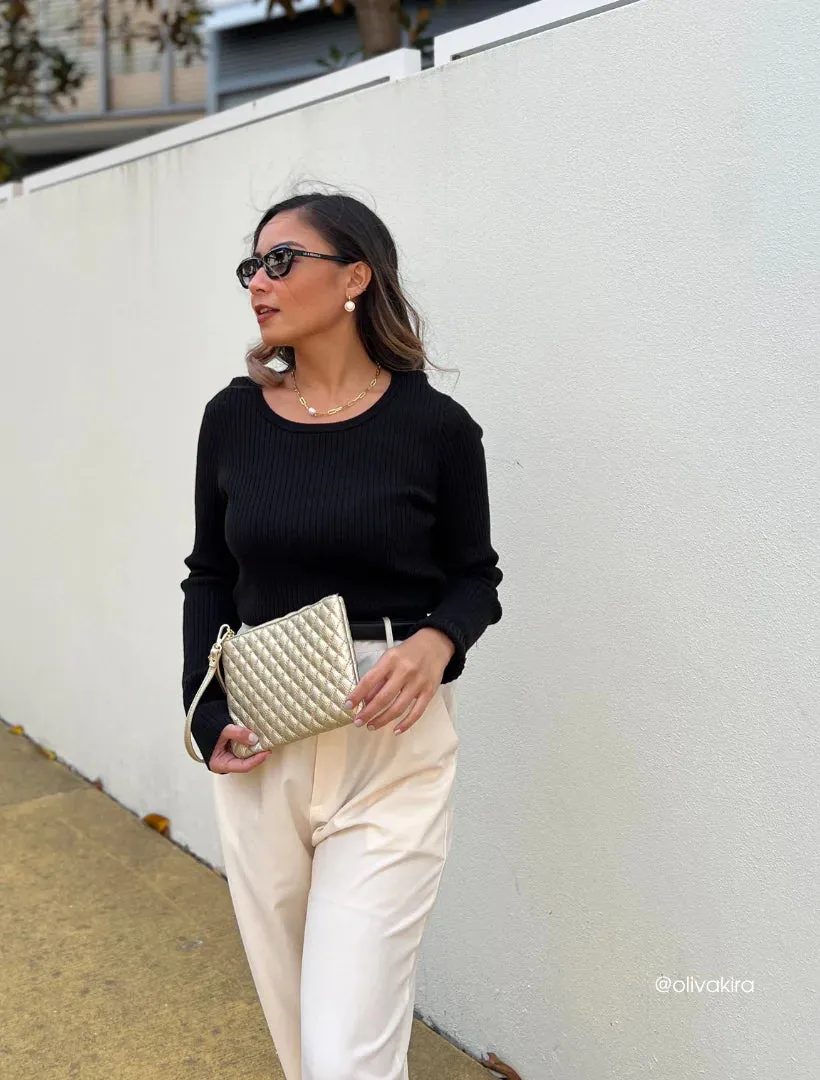 Melissa Quilted Clutch